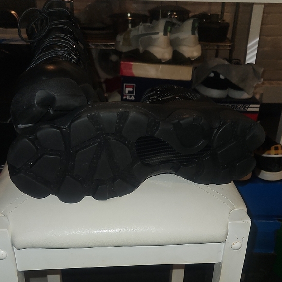 Jordan Black Athletic Shoes with Rugged Sole - Picture 8 of 13